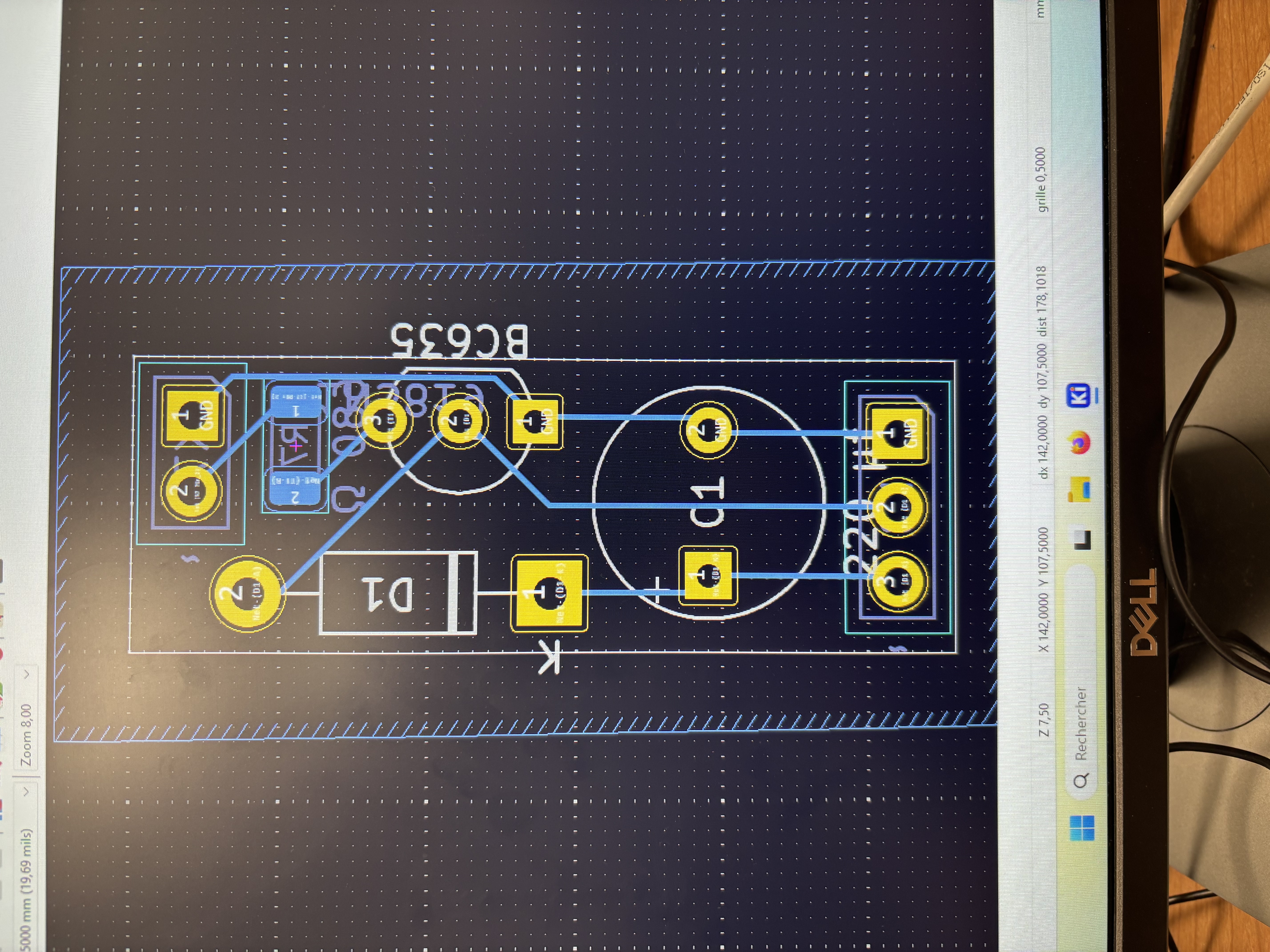 Saisie de schéma KiCad PCB moteur